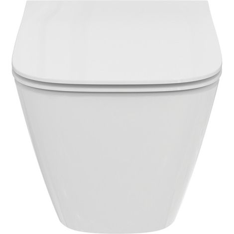 WC suspendu sans bride IDEAL STANDARD I.Life B RimLS+ avec abattant frein de chute