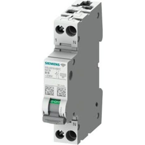 Interruttore automatico 1+N B 16A 6kA AC SENTRONcom WiFi 5SL6016-6MC (1/2)