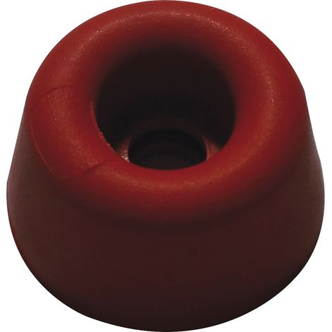 Gummipuffer ø 20 mm, Höhe 10 mm, Gummi rot