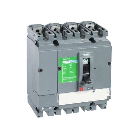 Interruptor CVS250NA 250A 4P con 4 polos y 250 amperios de capacidad.