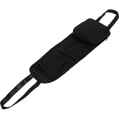 Multifunktionaler Sitzorganizer mit Seitentasche (schwarz) - 74 x 14 cm - Schwarz (1/4)