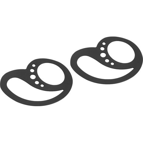 1 paire de crochets d'oreille anti-chute, clips de fixation antidérapants pour casque Bluetooth, noir