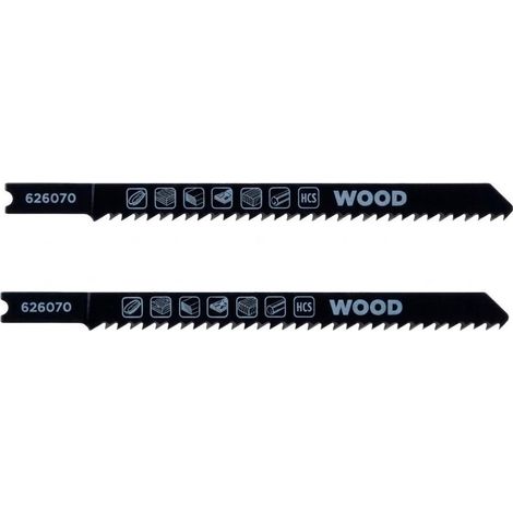 KWB hoja sierra calar madera fino 75 mm enganche u 49626070 , Hoja de sierra de calar para madera corte fino 75 mm, enganche U 49626070 (2 uds.), diseñada para realizar cortes limp