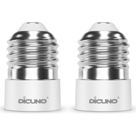 Adaptateur Douille E27 vers E14 - Lot de 2 - PBT Ignifuge - 200W 250V - Conversion Ampoule (1/5)