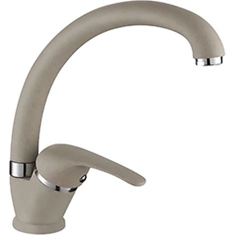 Rubinetto cucina a canna alta in ottone beige Remy (1/2)