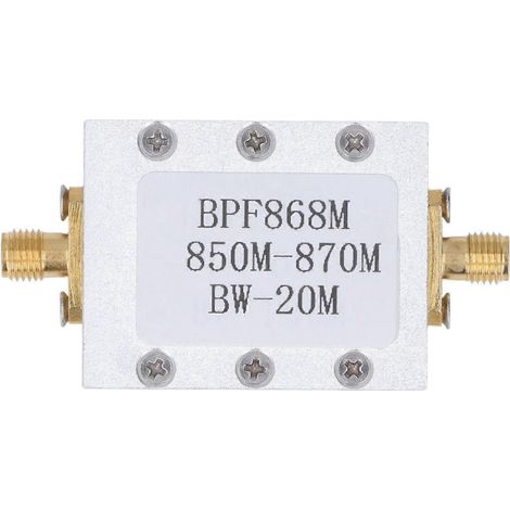 Bandpassfilter FM-Rundfunk SMA K-Schnittstelle 850–870 MHz Elektronisches Bauteil BPF868M mit Gehäuse