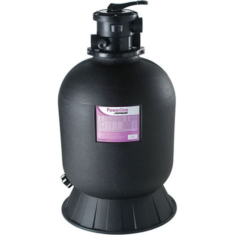 Hayward – Filtre à sable 10m3/h – Vanne 6 voies – Polyéthylène haute densité – Débit 10 m3/h – Finesse filtration 40 à 50 microns (1/6)