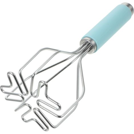 Gadget per la casa Schiacciapatate a forma di fiore in acciaio inossidabile argentato (1/4)