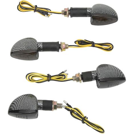 Ensemble de 4 clignotants de moto, avant et arrière, étanches, à lumière vive, remplacement universel pour Su