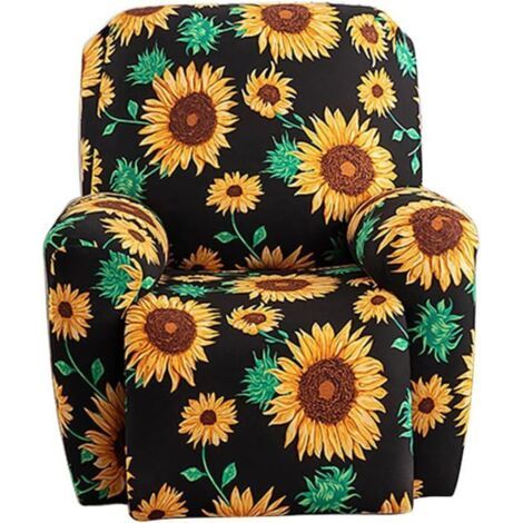 Schutzhülle für Relaxsessel mit Tasche, Sonnenblume, Schwarz und Gelb (1/5)