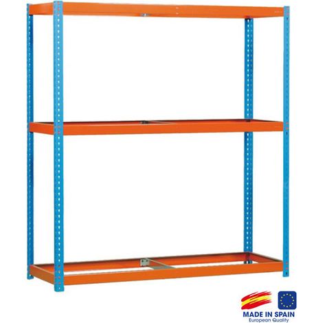 Simon Rack étagère de rangement bleu orange robuste (1/3)