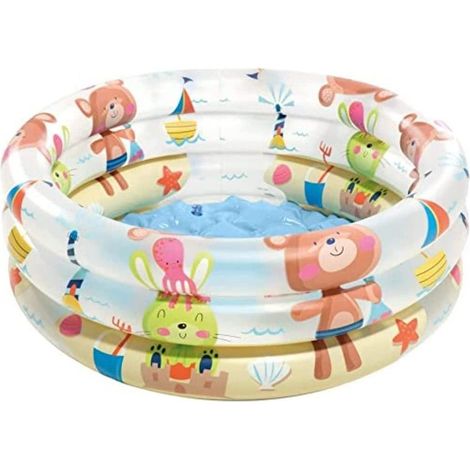 Intex – Piscine gonflable ronde 61 cm – Capacité 33 L – Vinyle multicolore – Pour enfants à partir de 1 an – Épaisseur 0,2 mm - CM-33 (1/2)