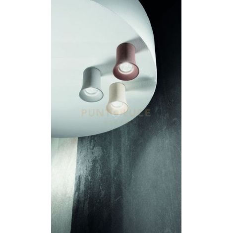PLAFONIERA ROCK ROSSO 1 LUCE ATTACCO GU10  IP20 D.8,5CM