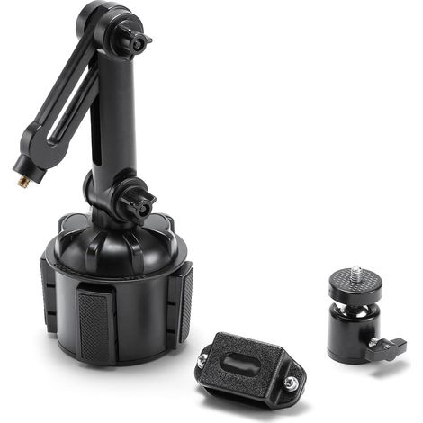 One-to-one car walkie-talkie holder, car cup holder base, adjustable microphone clip (1/5)