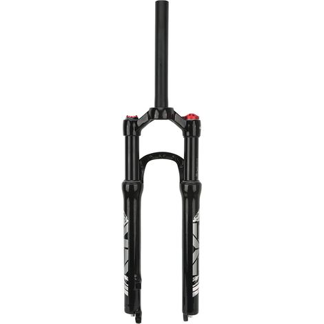 Fourche de suspension VTT 26 pouces, fourche avant droite, blocage manuel, tube noir