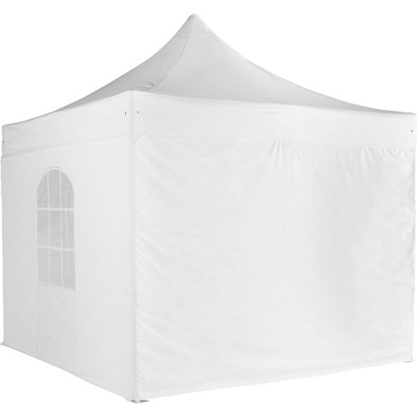 Mur plein pour tente pliante pro+ 50mm en 4m blanc (1/4)