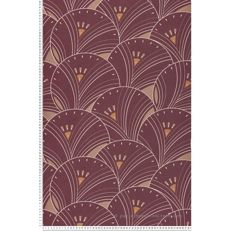 Papier peint Art Déco Violet Villa Rosalie Lutèce