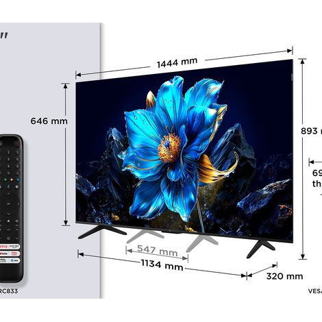 TCL P7K 65P7K Televisor 165,1 cm (65") 4K Ultra HD Smart TV Wifi Metálico 450 cd / m² (1/4)