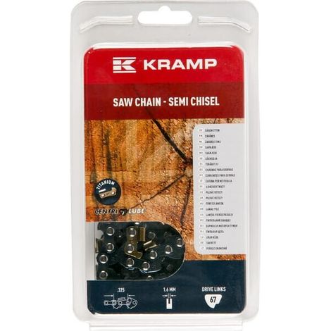 Catena motosega .325" 1,6mm 67 DL semi chisel UNIVERSALE 32516SB67KR
