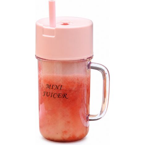 Blender Portable Électrique pour Jus et Smoothies, 7,4 V, Rose (1/5)