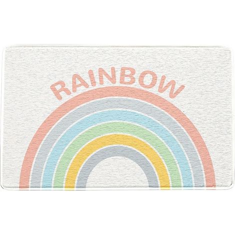 Paillassons d’Entrée pour la Maison Fond antaisie Arc-en-Ciel 40x60cm (1/5)