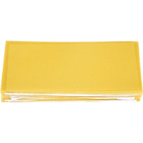 30 pcs Feuilles de Miel d'Abeille/Fond de Cire de Ruche/Peigne de Miel de Ruche Ciré/Équipement d'Apiculture/Peigne d'Abeille/Cadre de Miel/Fondation de Cellule de rite (1/5)
