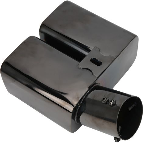Sortie d'échappement double embout noir titane pour Alphard, diamètre intérieur 63mm (2,5 pouces), finition arrière. (1/5)