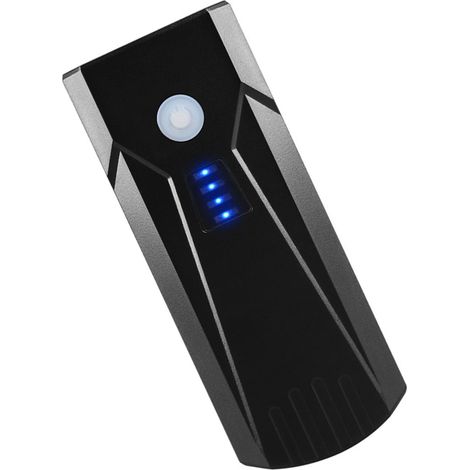 Éclairage vélo avec avertisseur sonore puissant, lampe frontale LED rechargeable ABS pour VTT, idéale pour les sorties nocturnes (noir). (1/5)