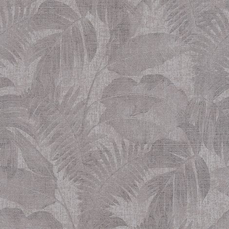 BRICOFLOR Papier peint gris anthracite | Papier peint tropical moderne | Papier peint feuille | Papier peint chambre - 10,05 x 0,53 m (1/5)