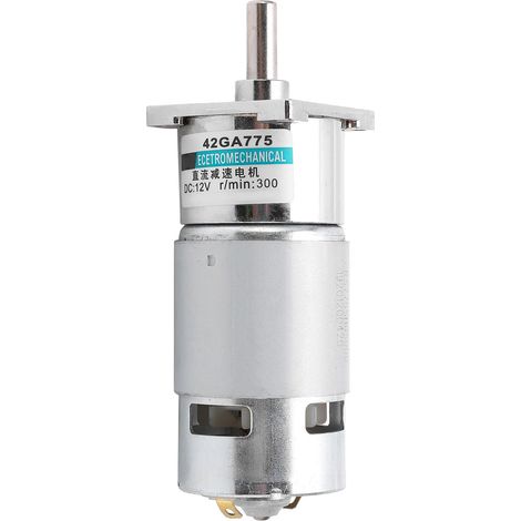 Moteur à engrenages miniature 12V XD‑42GA755, réduction de vitesse, aimant permanent, sens horaire/anti-horaire, pour applications industrielles automatisées, 300 tr/min. (1/5)