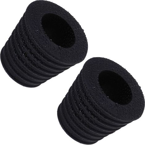 Deux cales de parasol pour parasols de 3,8 cm et deux cales coniques (noires) pour tables de patio avec des ouvertures de 50 à 69 mm. (1/5)