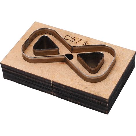 Moule en Bois Réutilisable pour Découpe de Cuir en DIY Bijoux et Créations Artisanales (1/5)