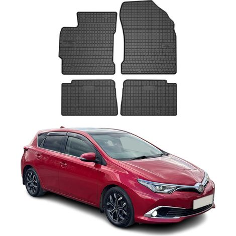 OMAC Tapis de Sol Compatible avec Toyota Auris 2013-2018 Caoutchouc Noir (1/5)