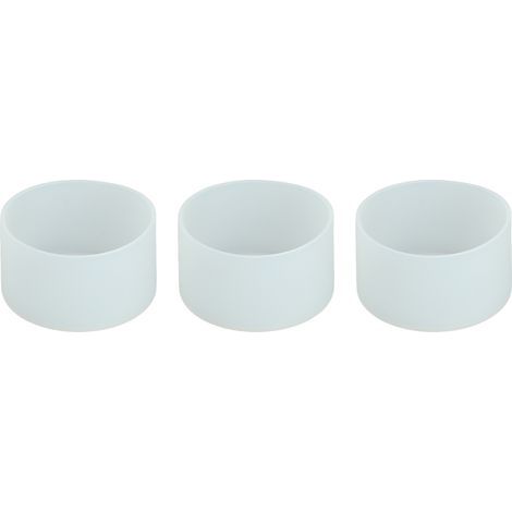 Fraises de polissage dentaire en caoutchouc silicone grain 240, accessoire de meulage et perçage dentaire XL argent blanc (1/5)