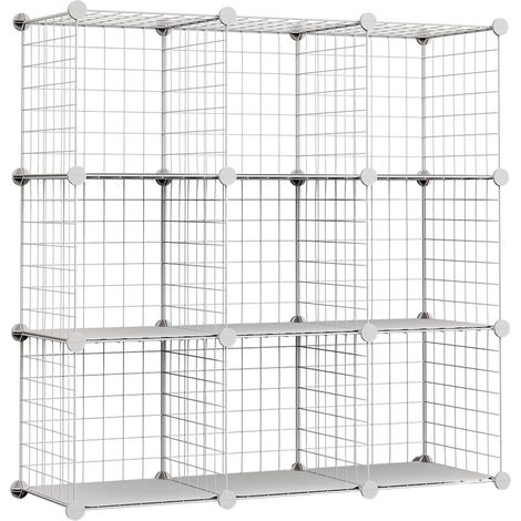Modulare Metallregal Titan C9 Weiß