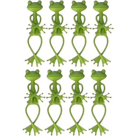 Froschförmige Pflanzenstütze, niedlicher Frosch für den Garten, Kletterast (8er-Set) (1/5)