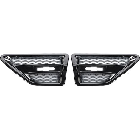 Grille de ventilation latérale chromée, paire de garnitures de protection pour Freelander LR2 2007-2014, remplacement de couvercle de bouche d'aération extérieure, accessoire auto élégant. (1/5)