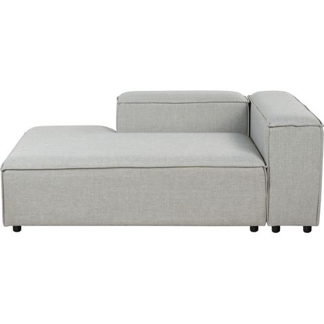 Right-Hand Chaise Lounge ARDAL Fabric Light Grey
