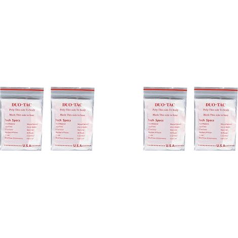 144 bandes adhésives double face Duo Tac pour toupets et perruques à dentelle, ligne de découpe, forme C (1/5)