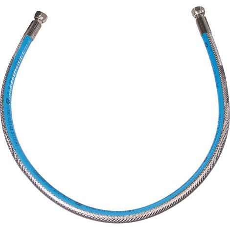 Tuyau flexible gaz inox 0,75 m – Norme NF D 36 121 – Pression nominale 20 mbar – Filetage plomberie 15 x 21 – Eurogaz (1/6)