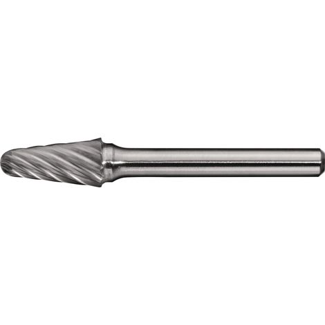 Fresa  rotativa  KEL  INOX  D.10mm  Longitud  cabeza  20mm  Vástago  D.6mm  HM  Dentado  normal,  fino  TECWERK (1/2)