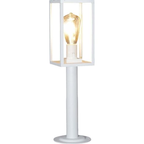 Trade Shop - Lámpara De Jardín 48cm Blade De Piso Bogole Para Vialyti E27 Ip44 518pa-h480 -      Blanco (1/5)