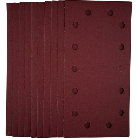 Draper 1/2 Sanding Sheets with Hook and Loop, 115 x 230mm, 240 Grit, Pack of 10 (1/5)