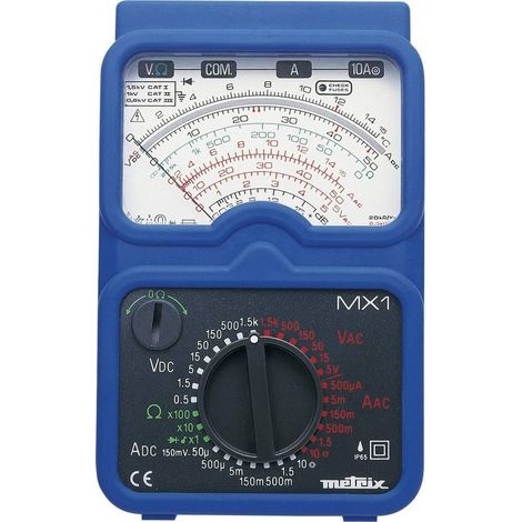 Metrix MX 1 multímetro analógico negro robusto IP65