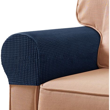 Housse De Accoudoir De Canapé - Polyester Extensible Anti-Dérapant - Pour Canapé Fauteuil Relax - Lot De 2 (1/5)