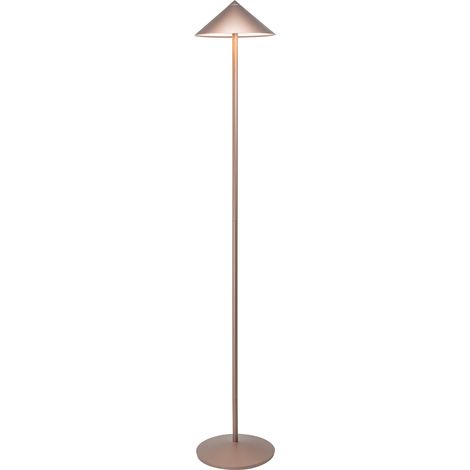 Zafferano Lampada da Terra Led Ricaricabile Pina XXL - 6W, IP65, Dimmer Touch, Testa Magnetica, Design Moderno per Interni ed Esterni - Bronzo (1/3)
