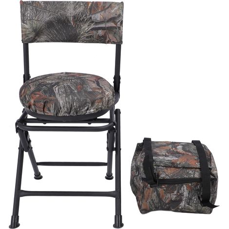 Chaise de Camping Portable en tissu Oxford 600D, pliable, rotative à 360 degrés, pour l'extérieur, pour la pêche, la randonnée, le pique-nique (1/5)