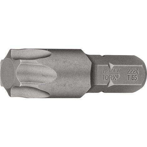 Hazet 2224-T55 Bit, Attacco Esagonale, Massiccio, 8 mm 5/16 di Pollice
