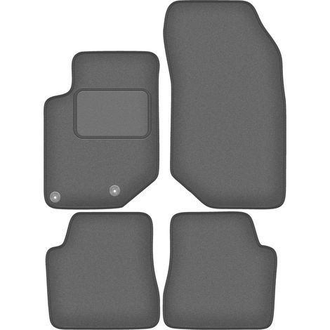 Alfombrillas de terciopelo color grafito para Citroën C4 X hatchback y sedán (2020-).