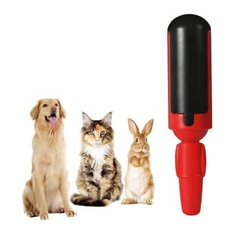 Brosse Anti Poils - Non spécifié - Rouge - Réutilisable - Durable - Enlève les poils et peluches (1/4)
